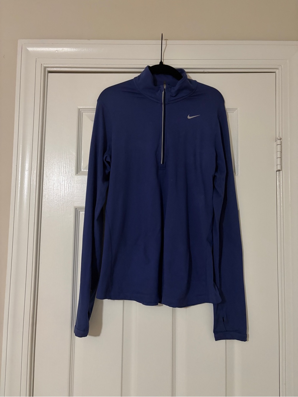 Nike women’s Blue Quarter-Zip Performance Sweater